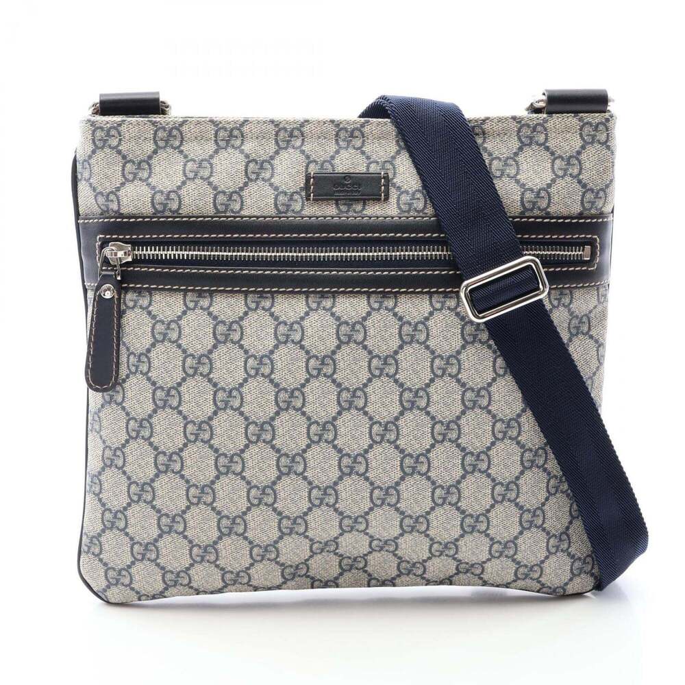 GUCCI Authentic Cream Leather Shoulder Bag
